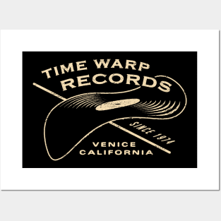 Time Warp Vinyl Records by © Buck Tee Originals Posters and Art